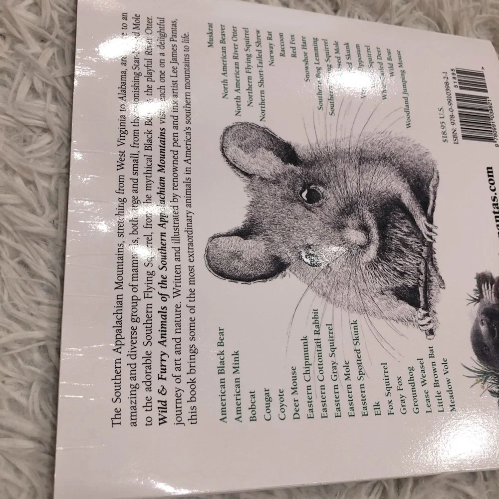 Wild & Furry Animals of the Appalachian Mountains Book Autographed Lee Pantas